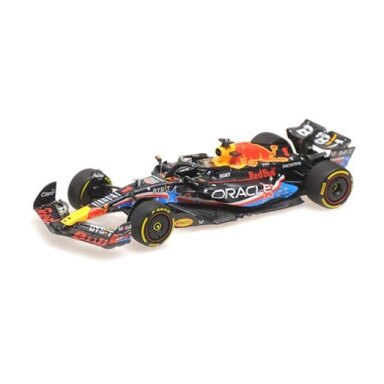 Minichamps Modeliukas 1/43 2023 Oracle Red Bull Racing RB19 #1 Max Verstappen Winner Austin GP, blue/red/yellow Minichamps Modeliukas 1/43 2023 Oracle Red Bull Racing RB19 #1 Max Verstappen Winner Austin GP, blue/red/yellow