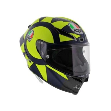 Minichamps Modeliukas 1/8 2019 AGV Helmet Valentino Rossi MotoGP, yellow/black Minichamps Modeliukas 1/8 2019 AGV Helmet Valentino Rossi MotoGP, yellow/black