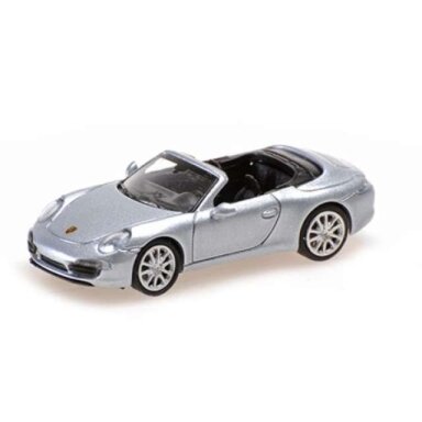 PRE-ORD3R Minichamps 1/87 2013 Porsche 911 Cabriolet, silver
