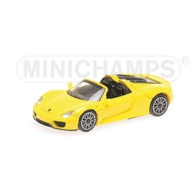PRE-ORD3R Minichamps 1/87 2013 Porsche 918 Spyder, yellow