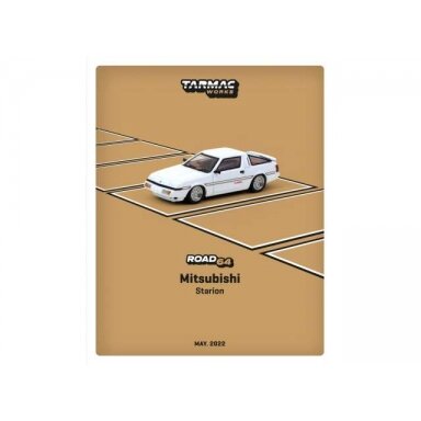 PRE-ORD3R Tarmac Works Modeliukas Mitsubishi Starion, white metallic PRE-ORD3R Tarmac Works Modeliukas Mitsubishi Starion, white metallic