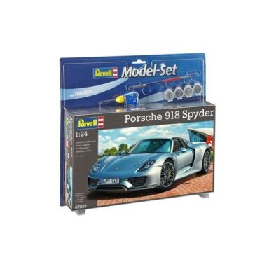 PRE-ORD3R Revell - Germany Model set Porsche 918 spyder, plastic modelkit with glue, paint and pencil