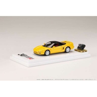 PRE-ORD3R Hobby Japan 1994 Honda NSX (NA1) with Engine Display Model Type R 30th Anniversary, indy yellow pearl