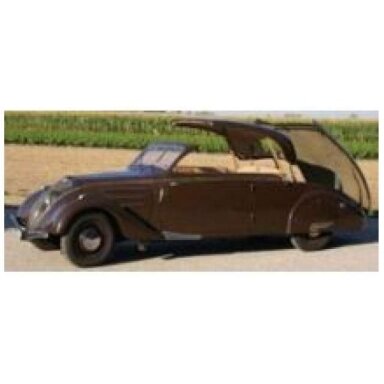 PRE-ORD3R NOREV 1/18 1937 Peugeot 402 Eclipse, Chocolate brown
