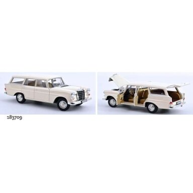 PRE-ORD3R NOREV 1/18 1966 Mercedes Benz 200 Universal, cream