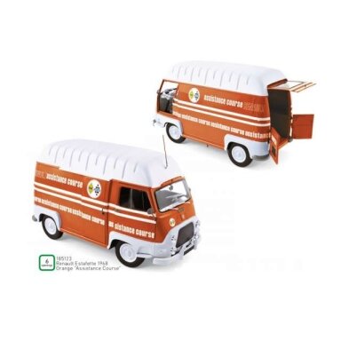 PRE-ORD3R NOREV 1/18 1968 Renault Estafette *Assistance Course*, orange