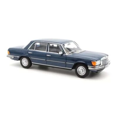 PRE-ORD3R NOREV 1/18 1979 Mercedes Benz 350 SEL, hansa blue