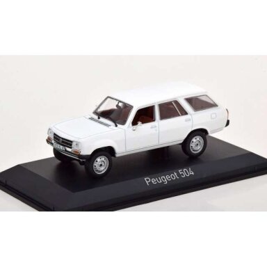 PRE-ORD3R NOREV 1/43 1980 Peugeot 504 Break Dangel, alaska white