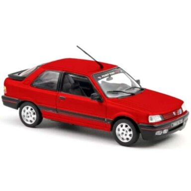 PRE-ORD3R NOREV 1/43 1987 Peugeot 309 GTI, Vallelunga red with deco PTS