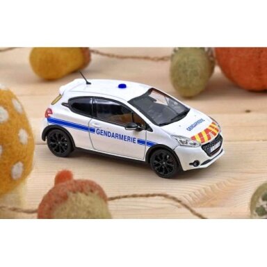 PRE-ORD3R NOREV 1/43 2014 Peugeot 208 GTi 30TH *Gendarmerie*, white/blue