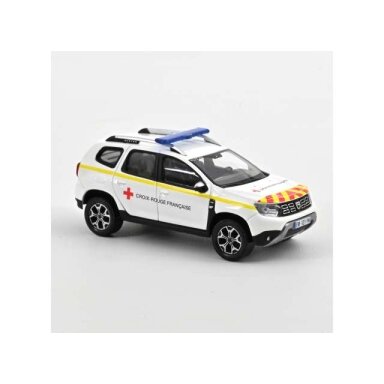 PRE-ORD3R NOREV 1/43 2020 Dacia Duster Ambulance VLTT 77, white/red/yellow