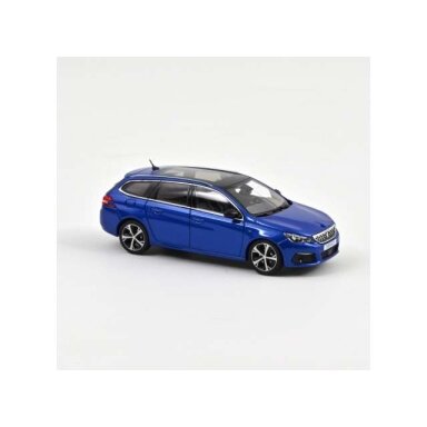 PRE-ORD3R NOREV 1/43 2020 Peugeot 308 SW GT, vertigo blue