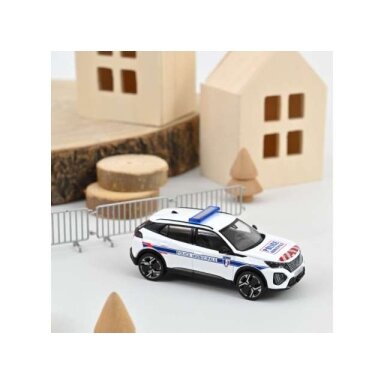 PRE-ORD3R NOREV 1/43 2024 Peugeot 2008 *Police Municipale*, white/blue/red