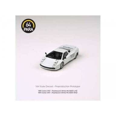 PRE-ORD3R Para64 Modeliukas 1/64 1991 Cizeta V16T, white right hand drive (cars in a deluxe Acrylic window box) PRE-ORD3R Para64 Modeliukas 1/64 1991 Cizeta V16T, white right hand drive (cars in a deluxe Acrylic window box)