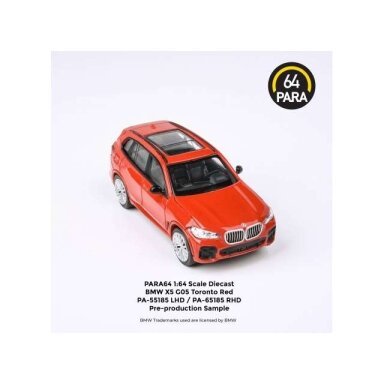 PRE-ORD3R Para64 Modeliukas 1/64 BMW X5 G05 *Right Hand Drive*, red (cars in a deluxe Acrylic window box) PRE-ORD3R Para64 Modeliukas 1/64 BMW X5 G05 *Right Hand Drive*, red (cars in a deluxe Acrylic window box)