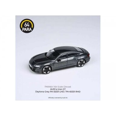 PRE-ORD3R Para64 Modeliukas Audi E-Tron GT *Left Hand Drive*, Daytona grey (cars in a deluxe Acrylic window box) PRE-ORD3R Para64 Modeliukas Audi E-Tron GT *Left Hand Drive*, Daytona grey (cars in a deluxe Acrylic window box)