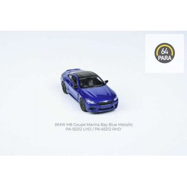 Para64 Modeliukas BMW M8 Coupe *Right Hand Drive*, blue (cars in a deluxe Acrylic window box) Para64 Modeliukas BMW M8 Coupe *Right Hand Drive*, blue (cars in a deluxe Acrylic window box)