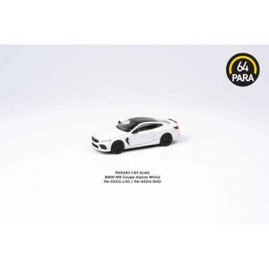 PRE-ORD3R Para64 Modeliukas BMW M8 Coupe *Right Hand Drive*, white (cars in a deluxe Acrylic window box) PRE-ORD3R Para64 Modeliukas BMW M8 Coupe *Right Hand Drive*, white (cars in a deluxe Acrylic window box)