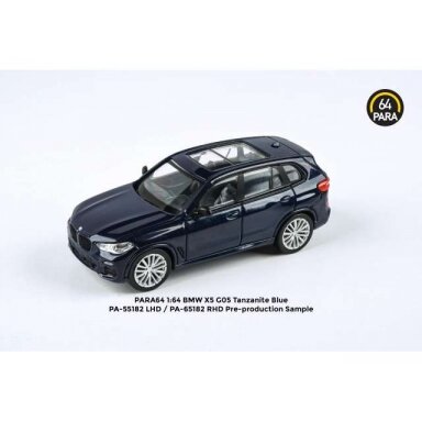 PRE-ORDER Para64 Modeliukas BMW X5 G05 *Right Hand Drive*, blue (cars in a deluxe Acrylic window box) PRE-ORDER Para64 Modeliukas BMW X5 G05 *Right Hand Drive*, blue (cars in a deluxe Acrylic window box)
