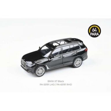 PRE-ORD3R Para64 Modeliukas BMW X7 *Left Hand Drive*, black (cars in a deluxe Acrylic window box) PRE-ORD3R Para64 Modeliukas BMW X7 *Left Hand Drive*, black (cars in a deluxe Acrylic window box)