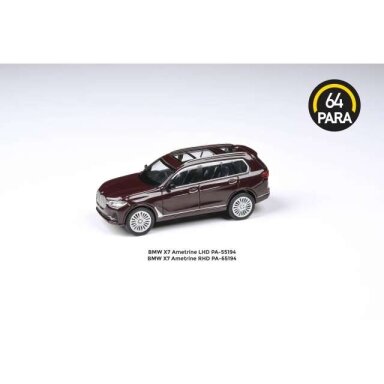 PRE-ORD3R Para64 Modeliukas BMW X7 *Right Hand Drive*, ametrine (cars in a deluxe Acrylic window box) PRE-ORD3R Para64 Modeliukas BMW X7 *Right Hand Drive*, ametrine (cars in a deluxe Acrylic window box)