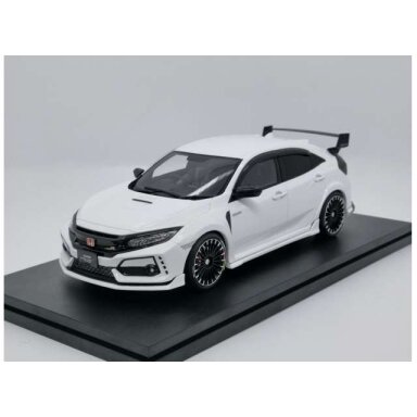 PRE-ORD3R Pop Race Modeliukas 1/18 FK8 Mugen Civic Type R - White PRE-ORD3R Pop Race Modeliukas 1/18 FK8 Mugen Civic Type R - White