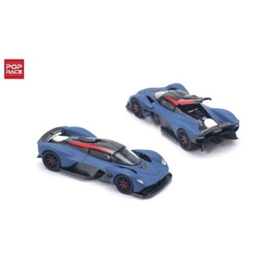 Pop Race Modeliukas 1/64 Aston Martin Valkyrie, satin marina blue Pop Race Modeliukas 1/64 Aston Martin Valkyrie, satin marina blue