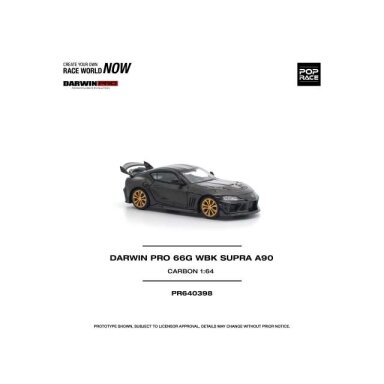 PRE-ORD3R Pop Race Modeliukas 1/64 Darwin Pro 66G WBK Supra A90, carbon edition