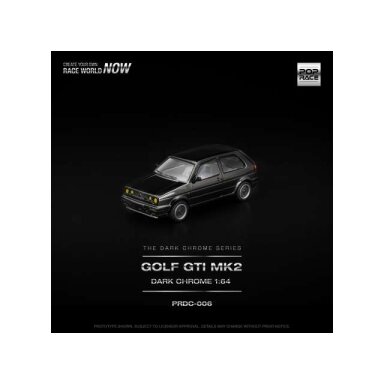 PRE-ORD3R Pop Race Modeliukas 1/64 Golf GTI MK2 *The Dark Chrome Series*, dark chrome PRE-ORD3R Pop Race Modeliukas 1/64 Golf GTI MK2 *The Dark Chrome Series*, dark chrome