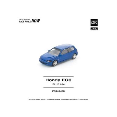 PRE-ORD3R Pop Race Modeliukas 1/64 Honda Civic (EG6), captiva blue PRE-ORD3R Pop Race Modeliukas 1/64 Honda Civic (EG6), captiva blue