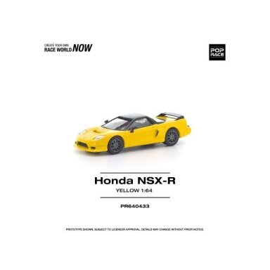 PRE-ORD3R Pop Race Modeliukas 1/64 Honda NSX-R, yellow PRE-ORD3R Pop Race Modeliukas 1/64 Honda NSX-R, yellow