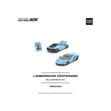 PRE-ORD3R Pop race Modeliukas 1/64 Lamborghini Centenario, blue cepheus PRE-ORD3R Pop race Modeliukas 1/64 Lamborghini Centenario, blue cepheus