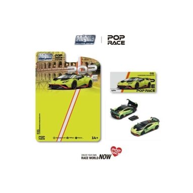 PRE-ORD3R Pop race Modeliukas 1/64 Lamborghini Huracan STO, verde citrea/aracio dac PRE-ORD3R Pop race Modeliukas 1/64 Lamborghini Huracan STO, verde citrea/aracio dac