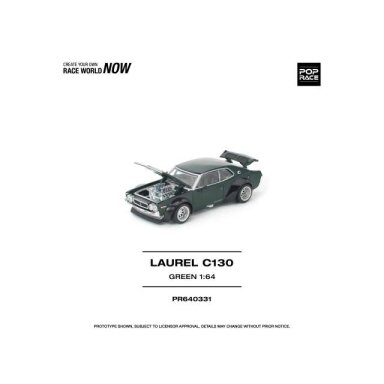 PRE-ORD3R Pop Race Modeliukas 1/64 Laurel C130, green