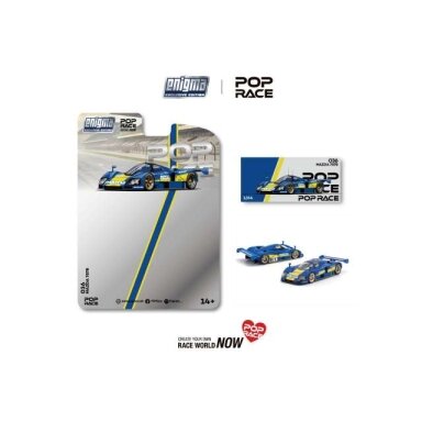 PRE-ORD3R Pop race Modeliukas 1/64 Mazda 787B, racing blue/yellow PRE-ORD3R Pop race Modeliukas 1/64 Mazda 787B, racing blue/yellow