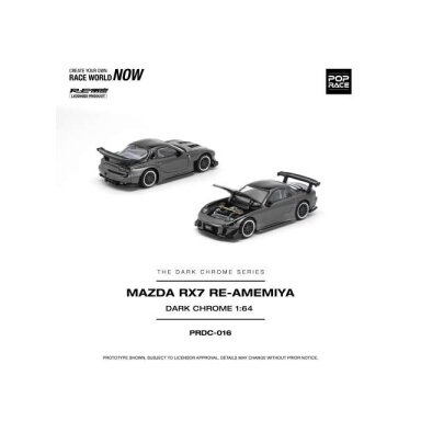 PRE-ORD3R Pop race Modeliukas 1/64 Mazda RX-7 RE-Amemiya, dark chrome PRE-ORD3R Pop race Modeliukas 1/64 Mazda RX-7 RE-Amemiya, dark chrome