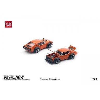 Pop Race Modeliukas 1/64 Nissan Skyline GT-R V8 Drift *Kenmeri*, orange (yra Sandėlyje) Pop Race Modeliukas 1/64 Nissan Skyline GT-R V8 Drift *Kenmeri*, orange (yra Sandėlyje)