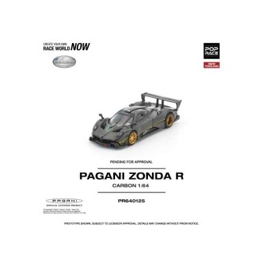 PRE-ORD3R Pop Race Modeliukas 1/64 Pagani Zonda R, carbon