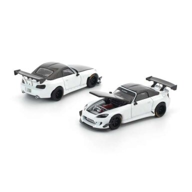 PRE-ORD3R Pop Race Modeliukas 1/64 Pandem Honda S2000 Softtop, white