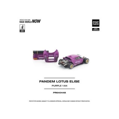 PRE-ORD3R Pop Race Modeliukas 1/64 Pandem Lotus Elise, purple PRE-ORD3R Pop Race Modeliukas 1/64 Pandem Lotus Elise, purple