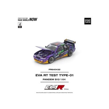 PRE-ORD3R Pop Race Modeliukas 1/64 Pandem S13 Eva RT Test Type-01, various PRE-ORD3R Pop Race Modeliukas 1/64 Pandem S13 Eva RT Test Type-01, various