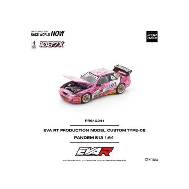 PRE-ORD3R Pop Race Modeliukas 1/64 Pandem Silvia S13 Eva RT Production Model Custom Type-08, various PRE-ORD3R Pop Race Modeliukas 1/64 Pandem Silvia S13 Eva RT Production Model Custom Type-08, various