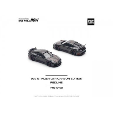 Pop Race Modeliukas 1/64 Porsche 992 Stinger GTR Carbon Edition *Redline*, anthracite Pop Race Modeliukas 1/64 Porsche 992 Stinger GTR Carbon Edition *Redline*, anthracite