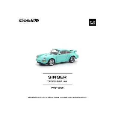 PRE-ORD3R Pop Race Modeliukas 1/64 Singer 964 Tiffany, blue
