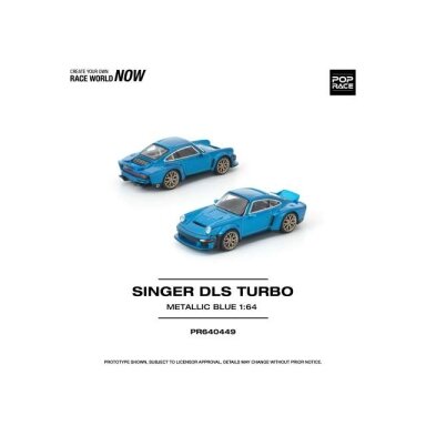 PRE-ORD3R Pop Race Modeliukas 1/64 Singer DLS Turbo, blue PRE-ORD3R Pop Race Modeliukas 1/64 Singer DLS Turbo, blue