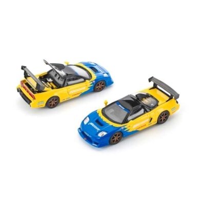 Pop Race Modeliukas 1/64 Spoon NSX-R GT, yellow/blue
