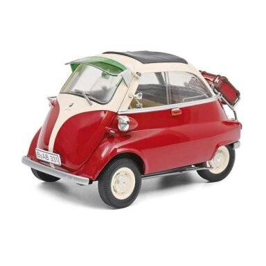 PRE-ORD3R Schuco 1/18 BMW Isetta with Suitcase, red/beige