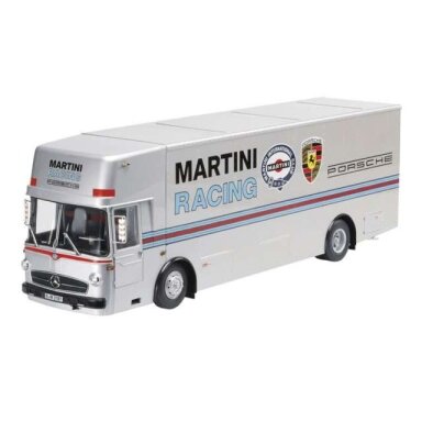 PRE-ORD3R Schuco 1/18 Mercedes Benz O317 *Martini*, silver
