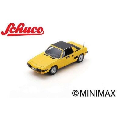 PRE-ORD3R Schuco 1/43 1972 Fiat X1-9, yellow/black
