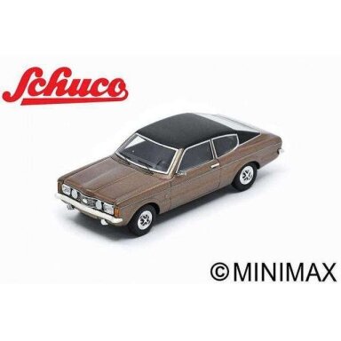 PRE-ORD3R Schuco 1/43 1974 Ford Taunus Coupe, brown/black